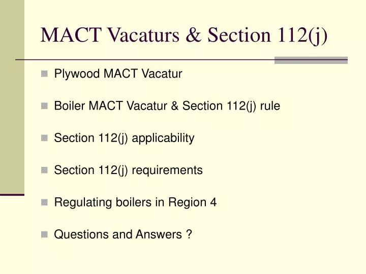 mact vacaturs section 112 j