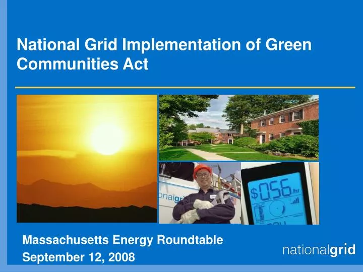 national grid implementation of green communities act