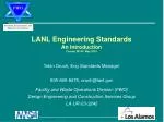 LANL Engineering Standards An Introduction Course 24140 May 2003 - slide 1