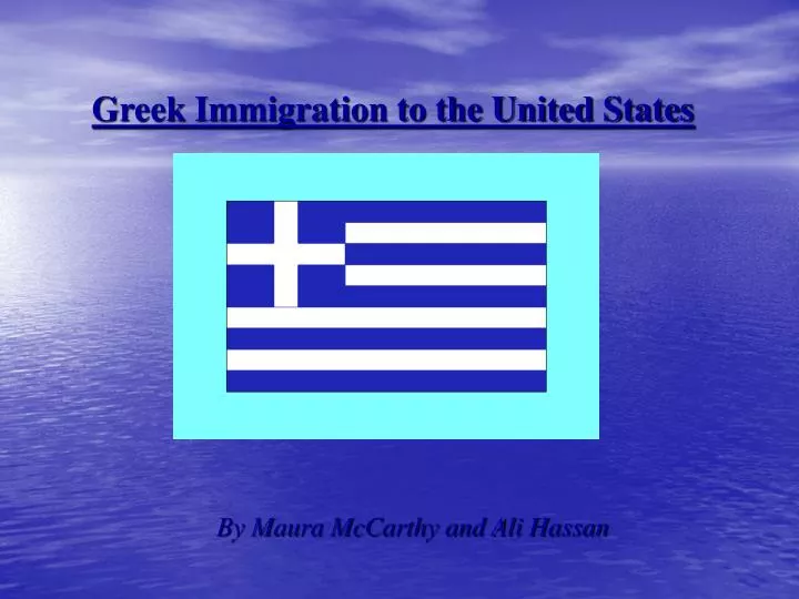 greek immigration to the united states