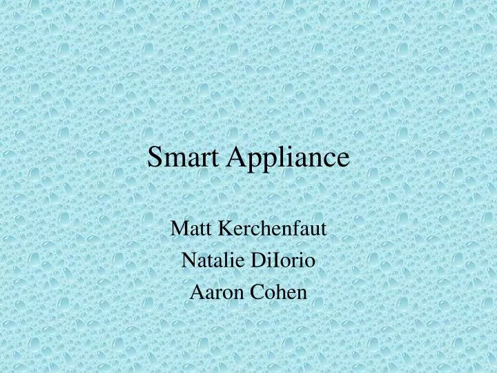 smart appliance