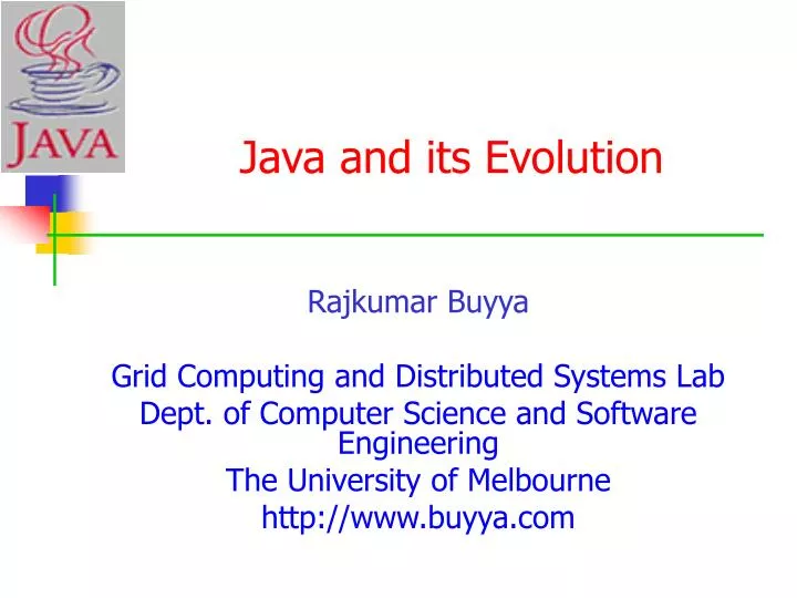 java and its evolution