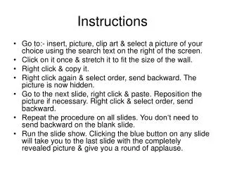 instructions