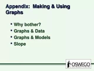 Appendix: Making &amp; Using Graphs