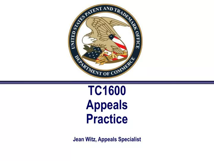tc1600 appeals practice