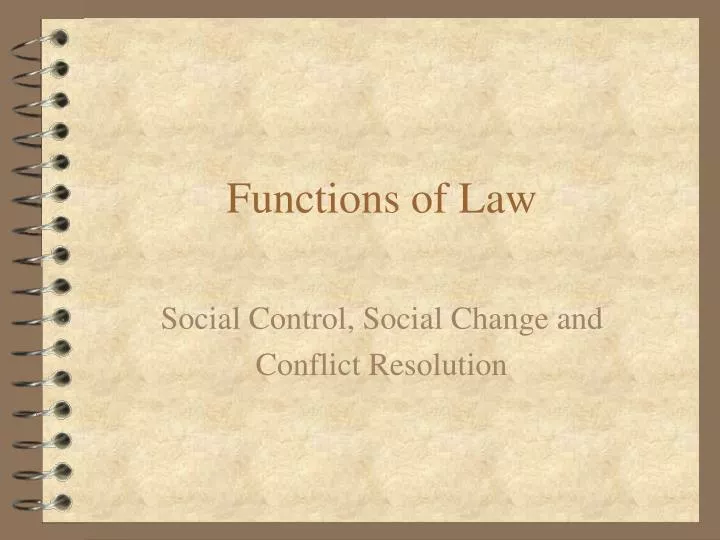 functions of law