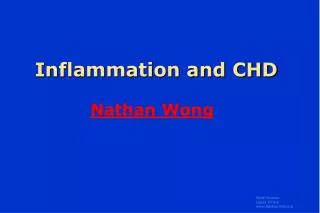 Inflammation and CHD