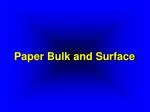 Paper Bulk and Surface - slide 1