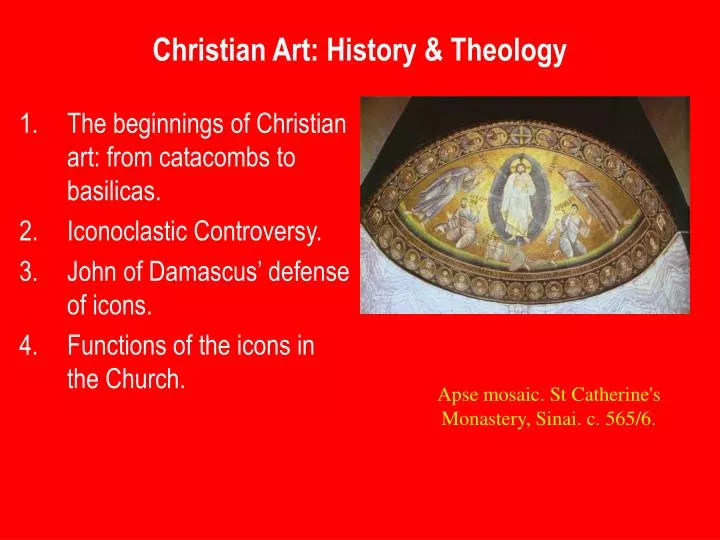 christian art history theology