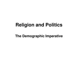 Religion and Politics