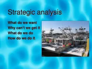 Strategic analysis