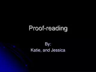 Proof-reading
