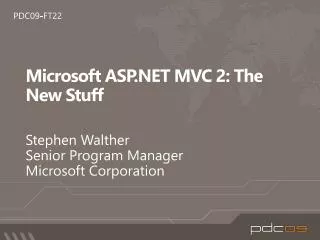 Microsoft ASP.NET MVC 2: The New Stuff