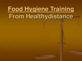 Food hygiene training
