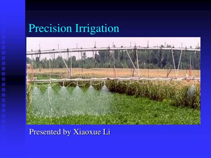 precision irrigation