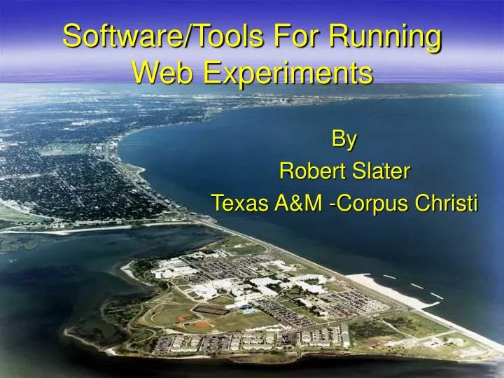 software tools for running web experiments