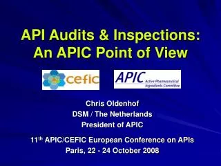 API Audits &amp; Inspections: An APIC Point of View