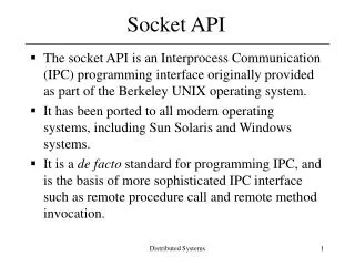 Socket API