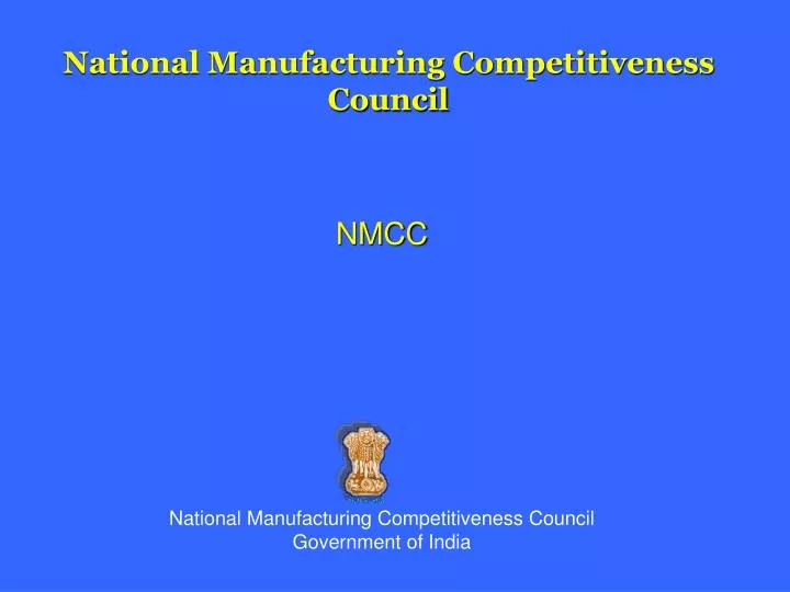 national manufacturing competitiveness council