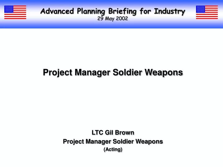 advanced planning briefing for industry 29 may 2002