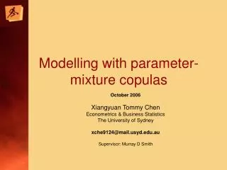 Modelling with parameter-mixture copulas