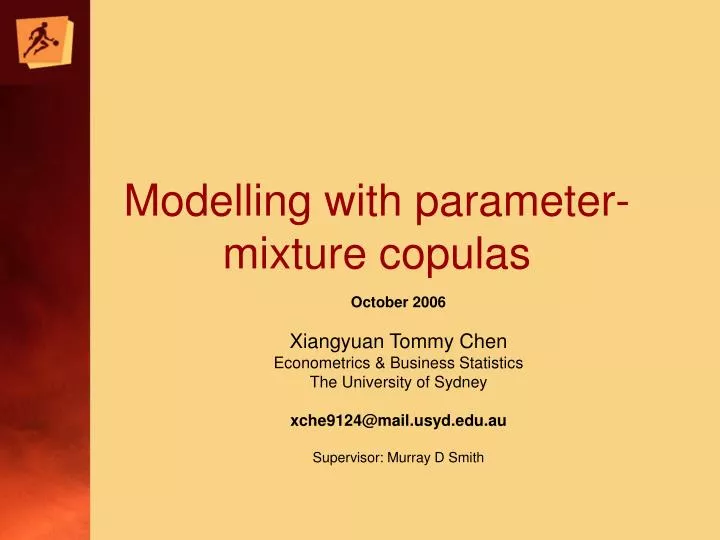modelling with parameter mixture copulas