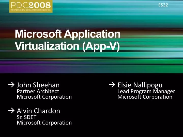 microsoft application virtualization app v