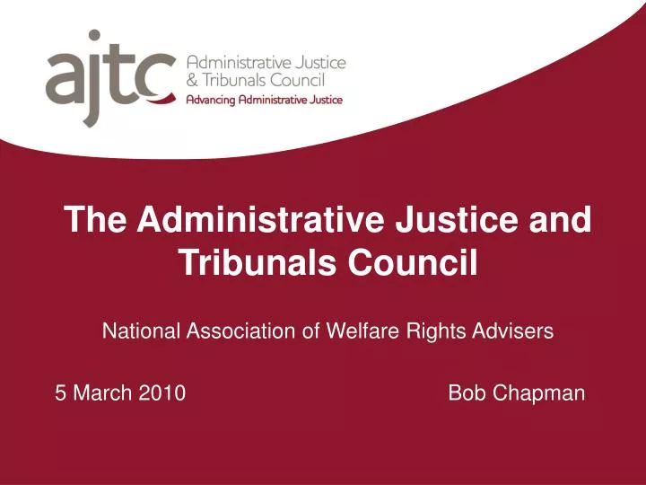 the administrative justice and tribunals council