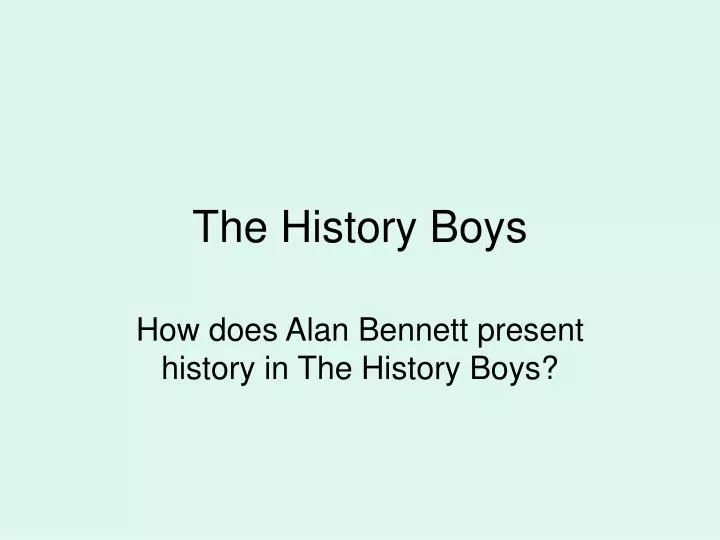 the history boys