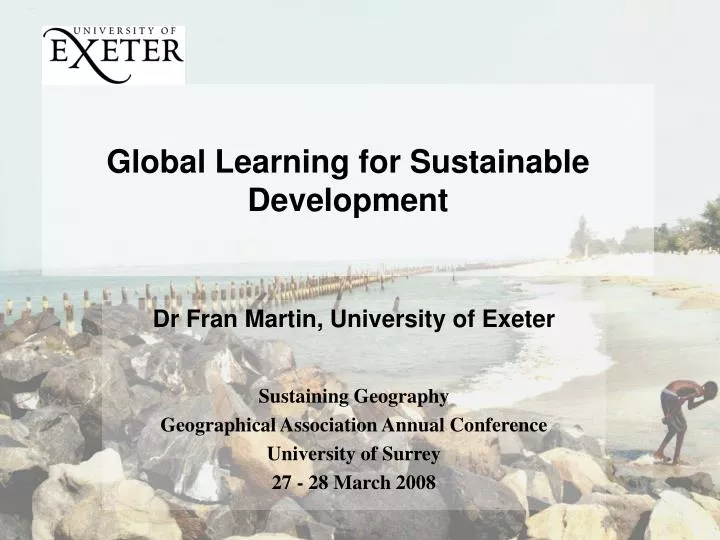 global learning for sustainable development