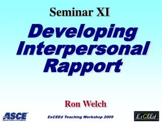 Developing Interpersonal Rapport
