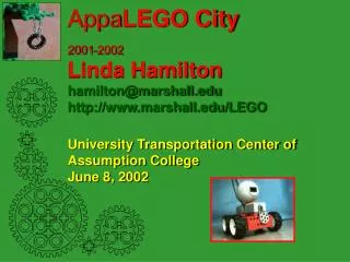 Appa LEGO City Science and Math on the Internet