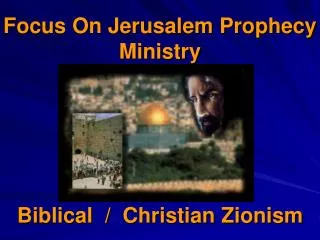 Biblical / Christian Zionism