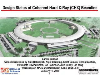 Design Status of Coherent Hard X-Ray (CHX) Beamline
