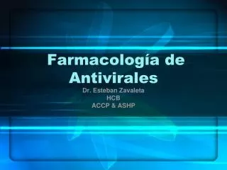 Farmacología de Antivirales