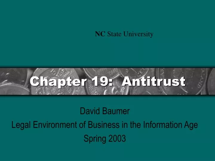 chapter 19 antitrust