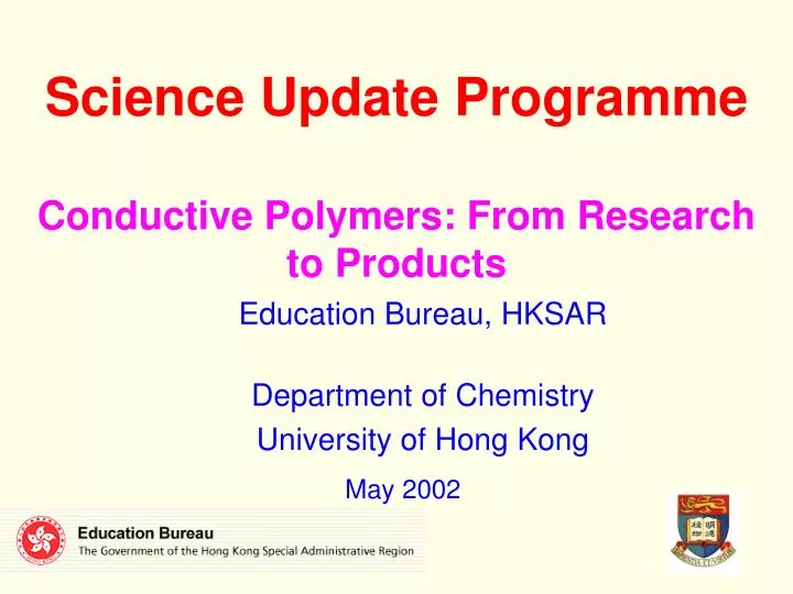 science update programme conductive polymers from research to products