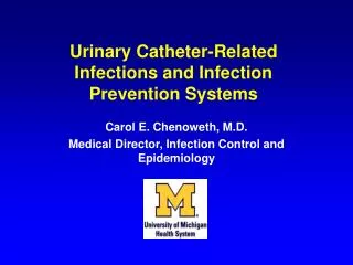Urinary Catheter-Related Infections and Infection Prevention Systems