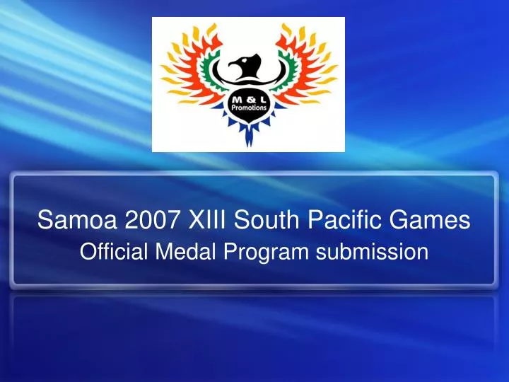 samoa 2007 xiii south pacific games