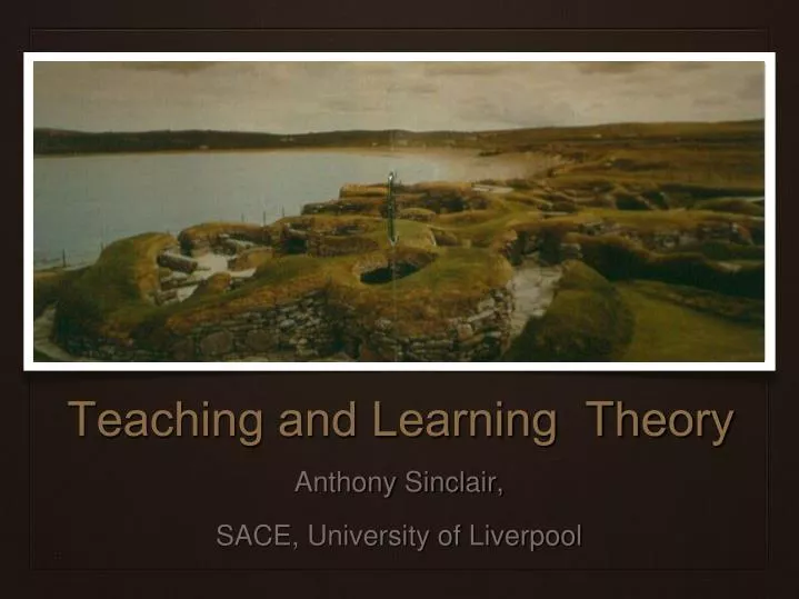 teaching and learning theory