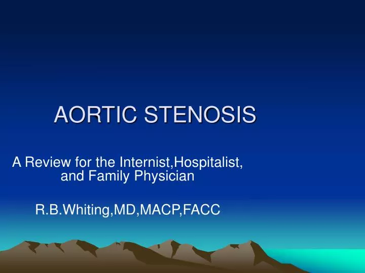 aortic stenosis