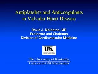 Antiplatelets and Anticoagulants in Valvular Heart Disease