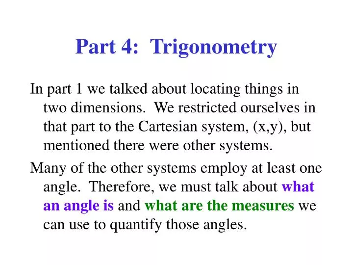 part 4 trigonometry