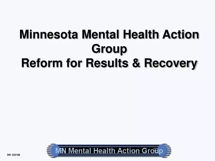 minnesota mental health action group reform for results recovery