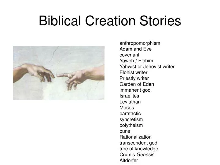 biblical creation stories