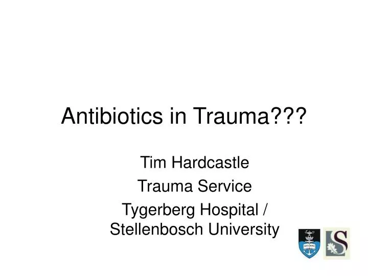 antibiotics in trauma