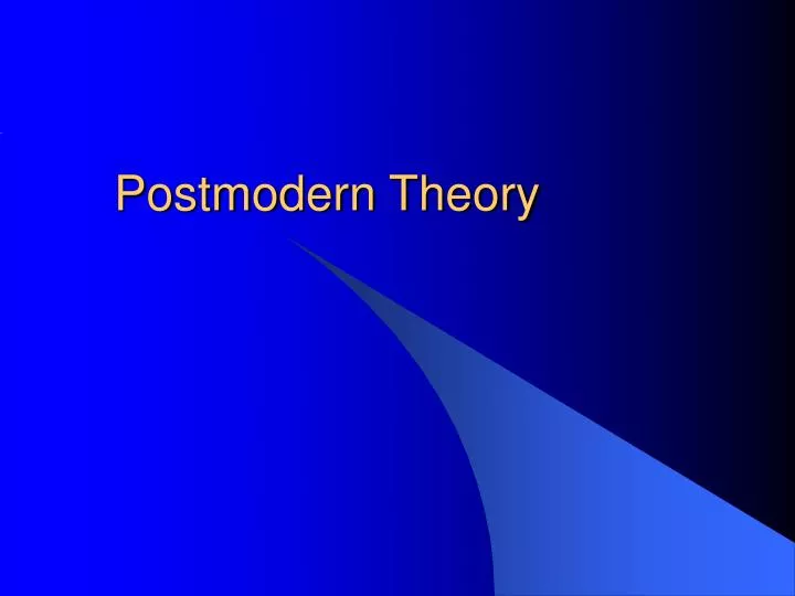 postmodern theory