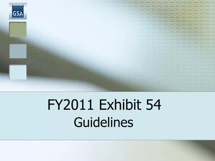 fy2011 exhibit 54 guidelines