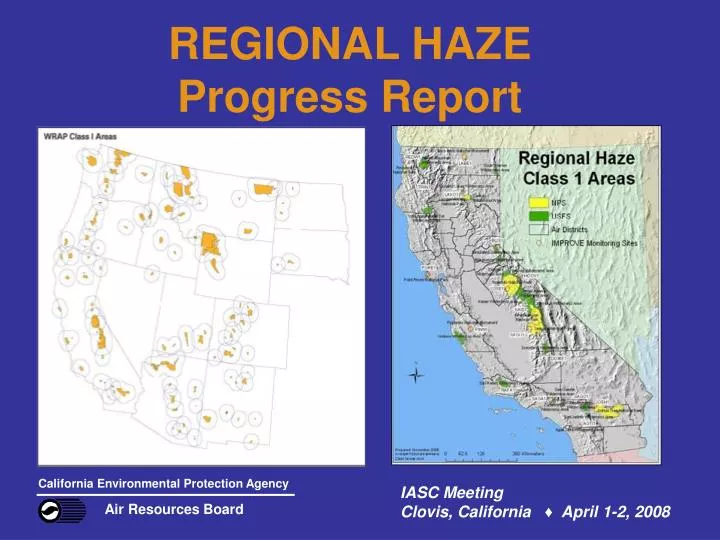 regional haze progress report
