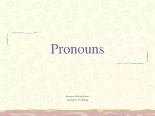 Pronouns